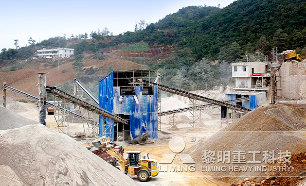 云南泸西石灰石制砂生产线