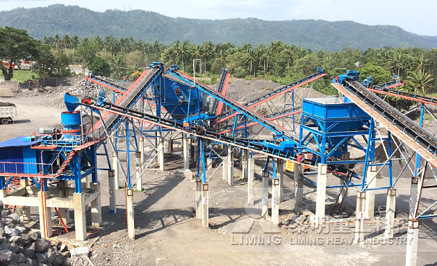 菲律宾莱加斯皮河岩破碎生产线